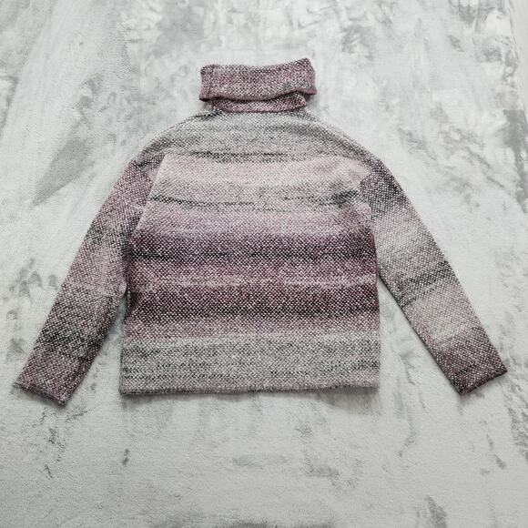 Max Studio Sweater‎ Womens Size S Purple Variegated Turtleneck Pullover Stretch - Picture 3 of 9